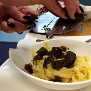 Fettuccine with black truffle