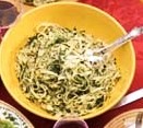 Fettuccine with fresh herbs
