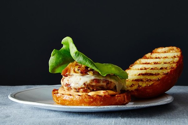Fiendishly tasty bacon turkey burgers (with smoky burger spread)
