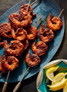 Fiery berbere shrimp