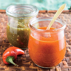 Fiery hot green "Sriracha"