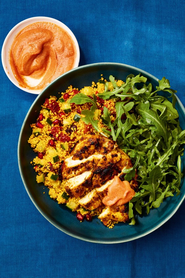 Fiery Moroccan chicken & couscous