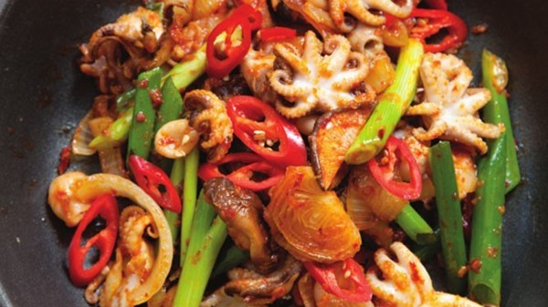 Fiery octopus (Ojingeo bokkeum)