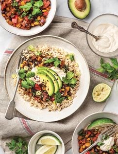 Fiesta burrito bowls