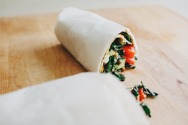 Fiesta kale slaw wraps
