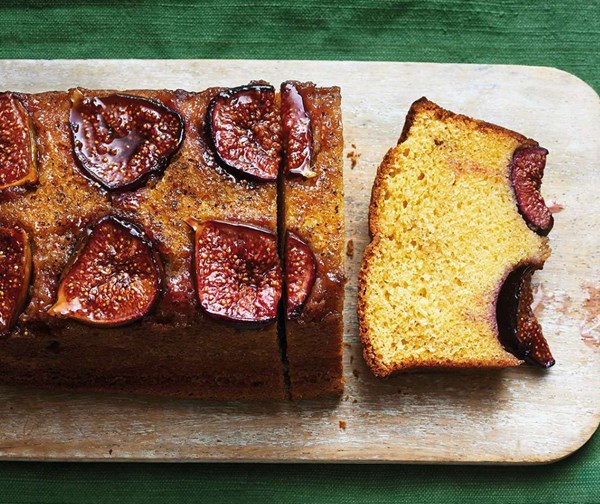 Fig & cardamom loaf cake