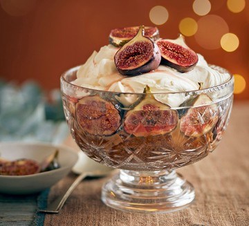 Fig & ginger caramel trifle