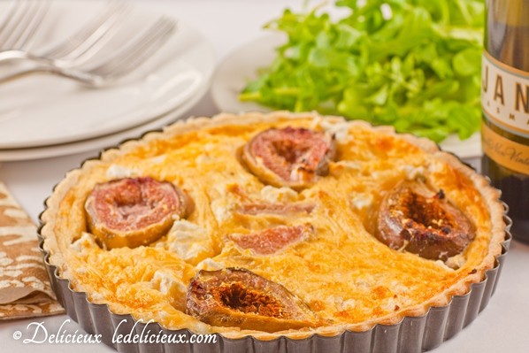 Fig & goats cheese tart