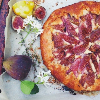 Fig & honeyed thyme ricotta galette