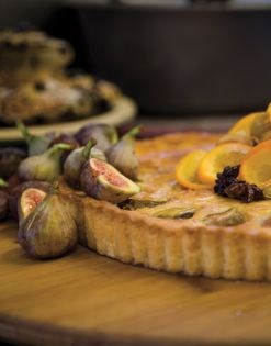 Fig & orange tart
