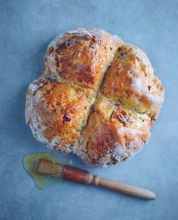 Fig & rosemary rye soda bread