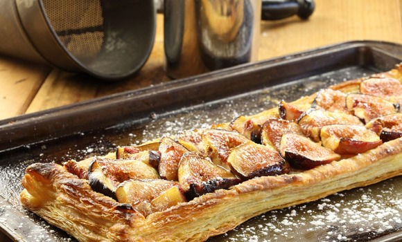 Fig and almond tart