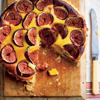 Fig and almond tart