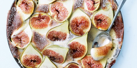 Fig and ginger sabayon