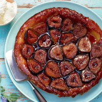 Fig and honey tarte Tatin