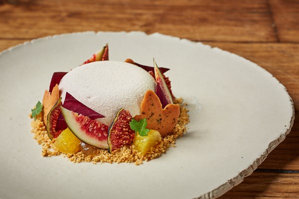 Fig and its leaf with bergamot, honey and Earl Grey