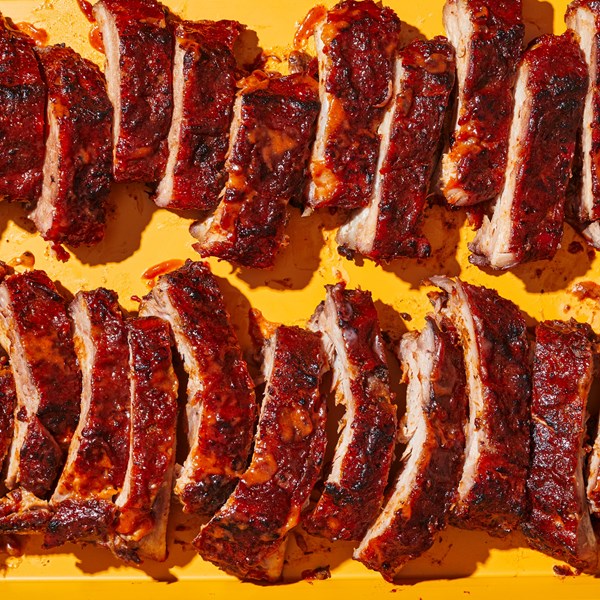 Fig and mustard baby back ribs 