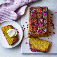Fig and pistachio upside-down cake