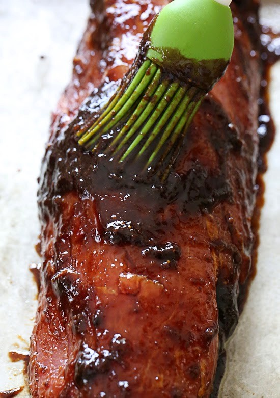 Fig balsamic roasted pork tenderloin