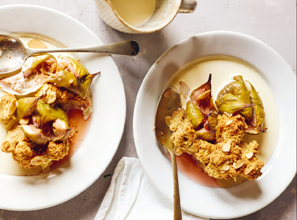 Fig, fennel and brandy cobbler