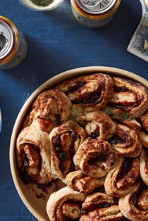 Fig-filled blue cheese bread