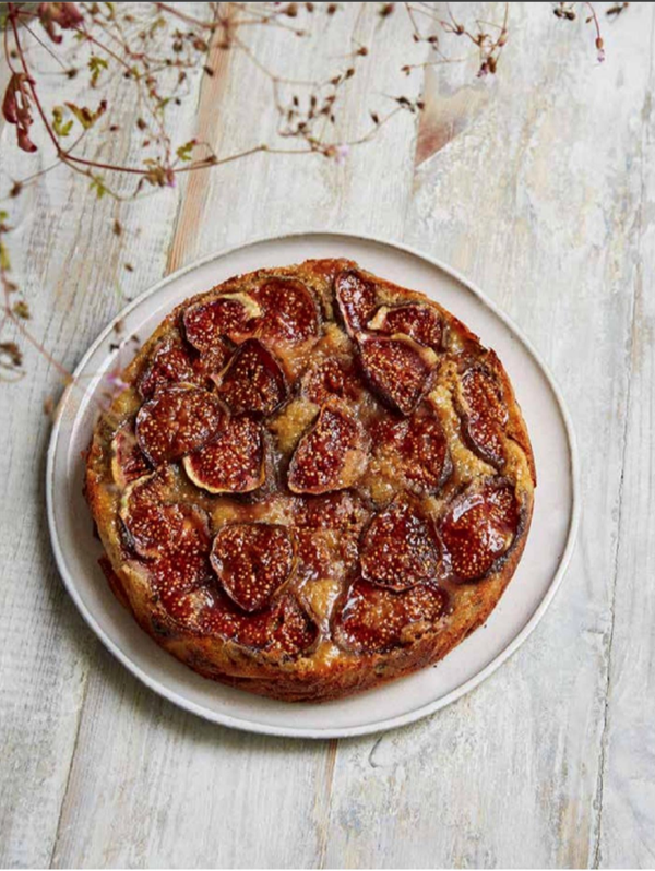 Fig Khorasan cake