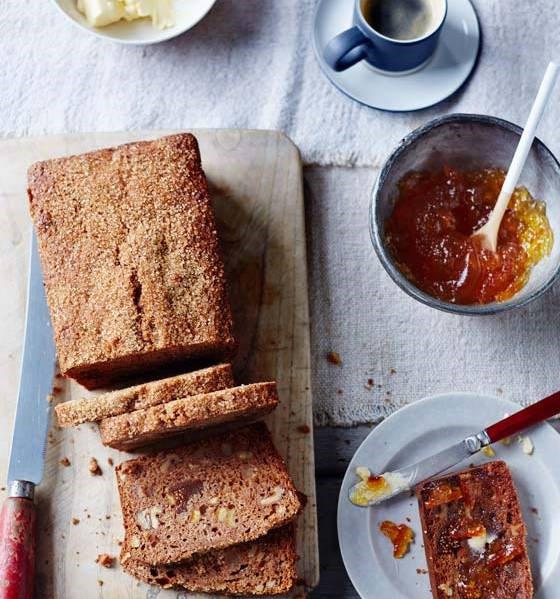 Fig, orange and walnut breakfast loaf [Honey & Co.]