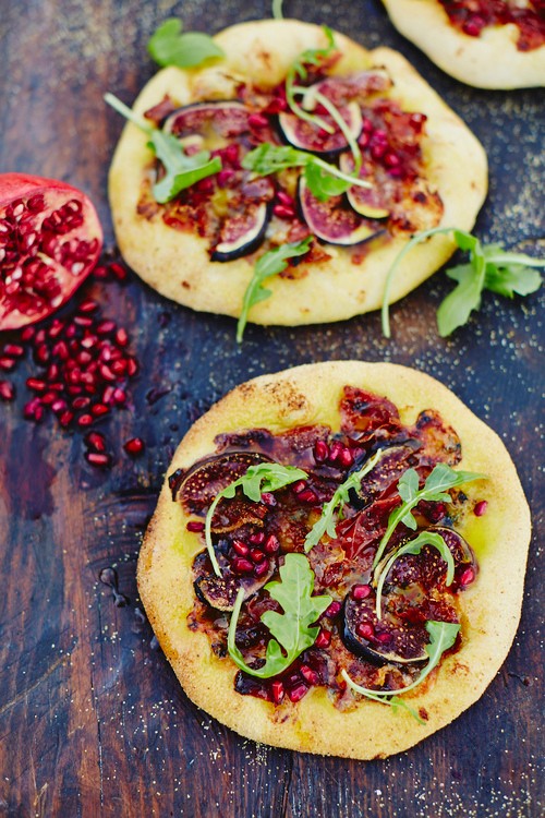 Fig, Stilton, quince & prosciutto pizza