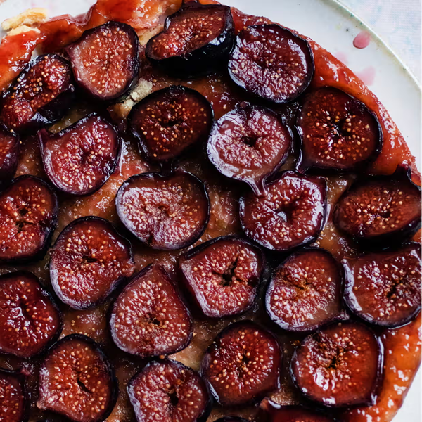 Fig upside-down tart