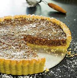 Fig-walnut tart