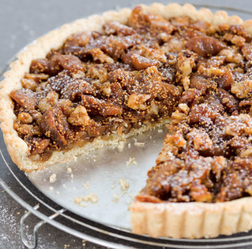 Fig-walnut tart