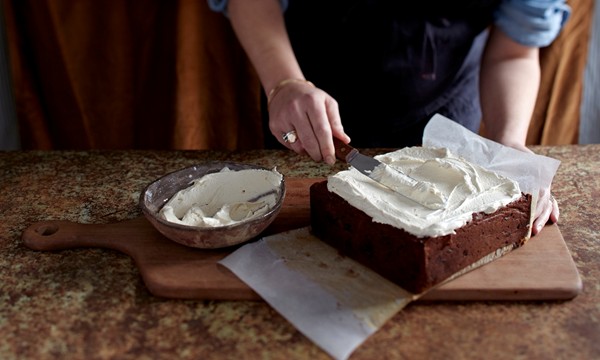 Figgy bourbon fruitcake