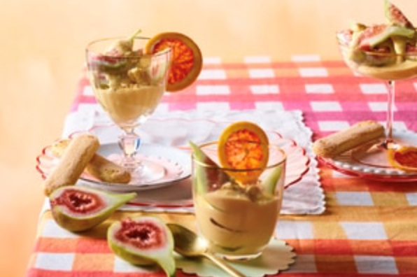 Figs with Aperol zabaglione