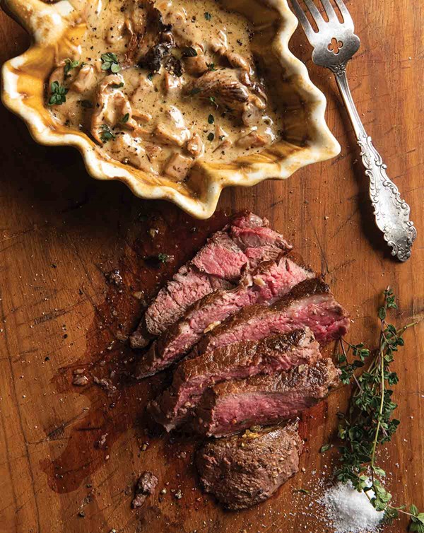 Filet mignon with chanterelle Marsala sauce
