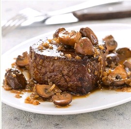 Filets mignons with mushrooms