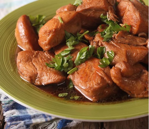 Filipino "adobo"-style chicken