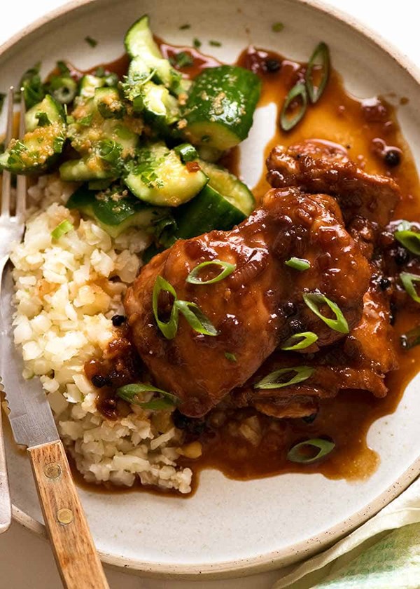 Filipino chicken adobo