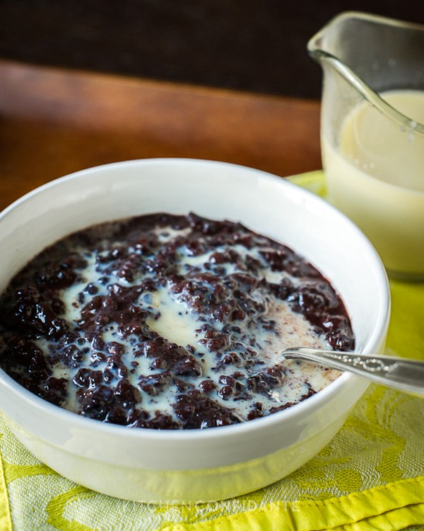 Filipino chocolate rice pudding (Champorado) recipe Eat Your Books