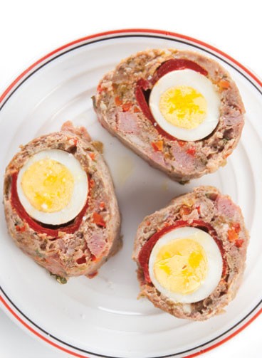 Filipino meat loaf (Embutido)