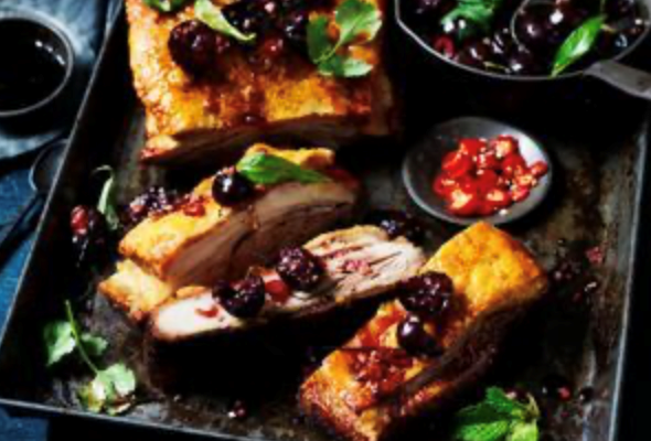 Filipino roasted pork belly with cherry palapa [Ross Magnaye]