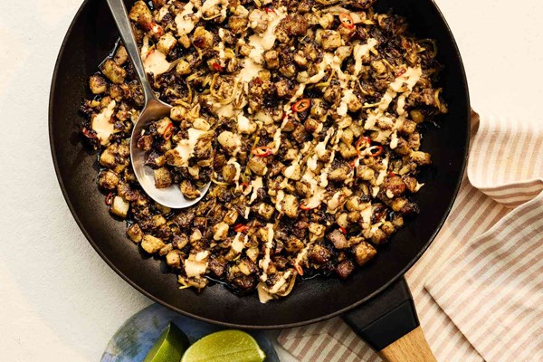 Filipino sizzling pork (Sisig) [Joe Fontelera]