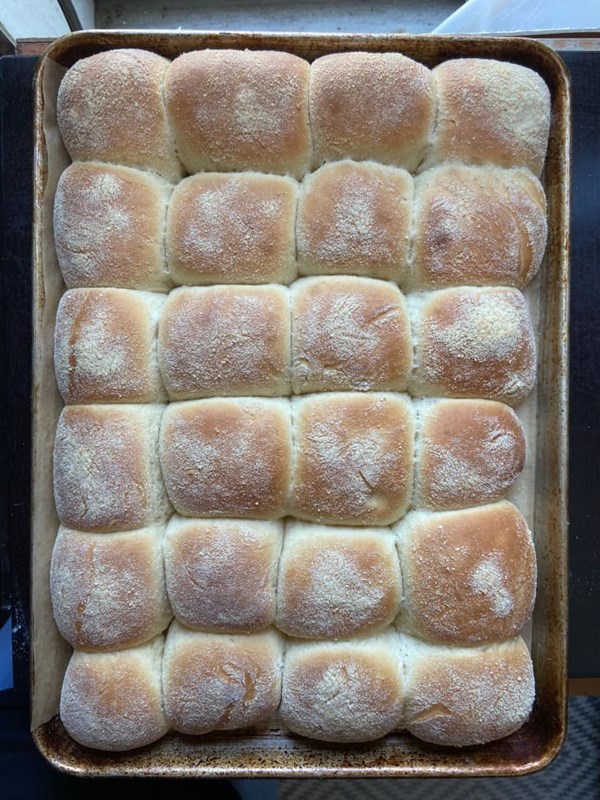 Filipino sourdough pandesal