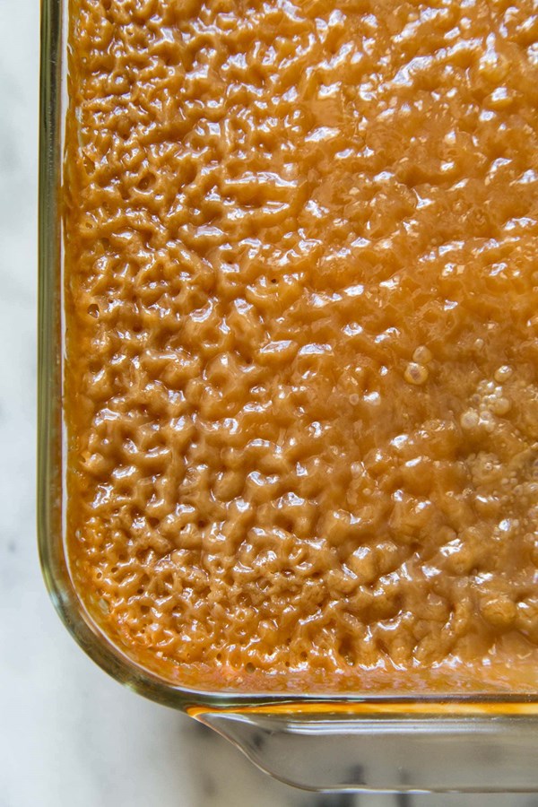 Filipino sticky rice cake (Biko)