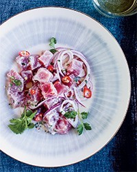 Filipino-style ceviche with coconut milk