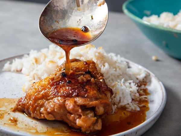 Filipino-style chicken adobo