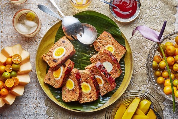 Filipino-style meatloaf (Embutido)