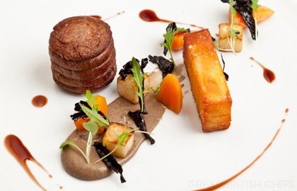 Fillet of grass-fed beef, pomme Anna and mushroom purée