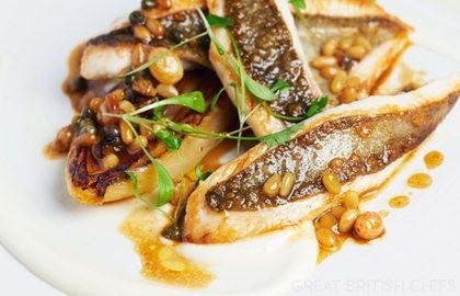 Fillet of John Dory with orange glazed endive