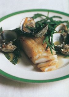 Fillet of pollack with samphire & cockles