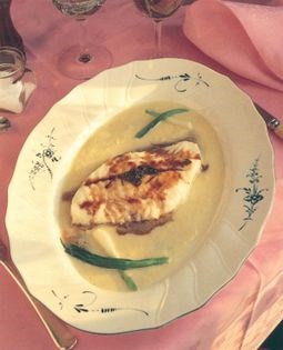 Fillet of turbot with sauce soubise
